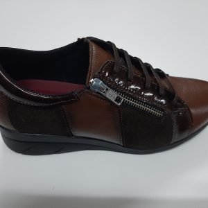 Zapato de Señora cremallera-cordon