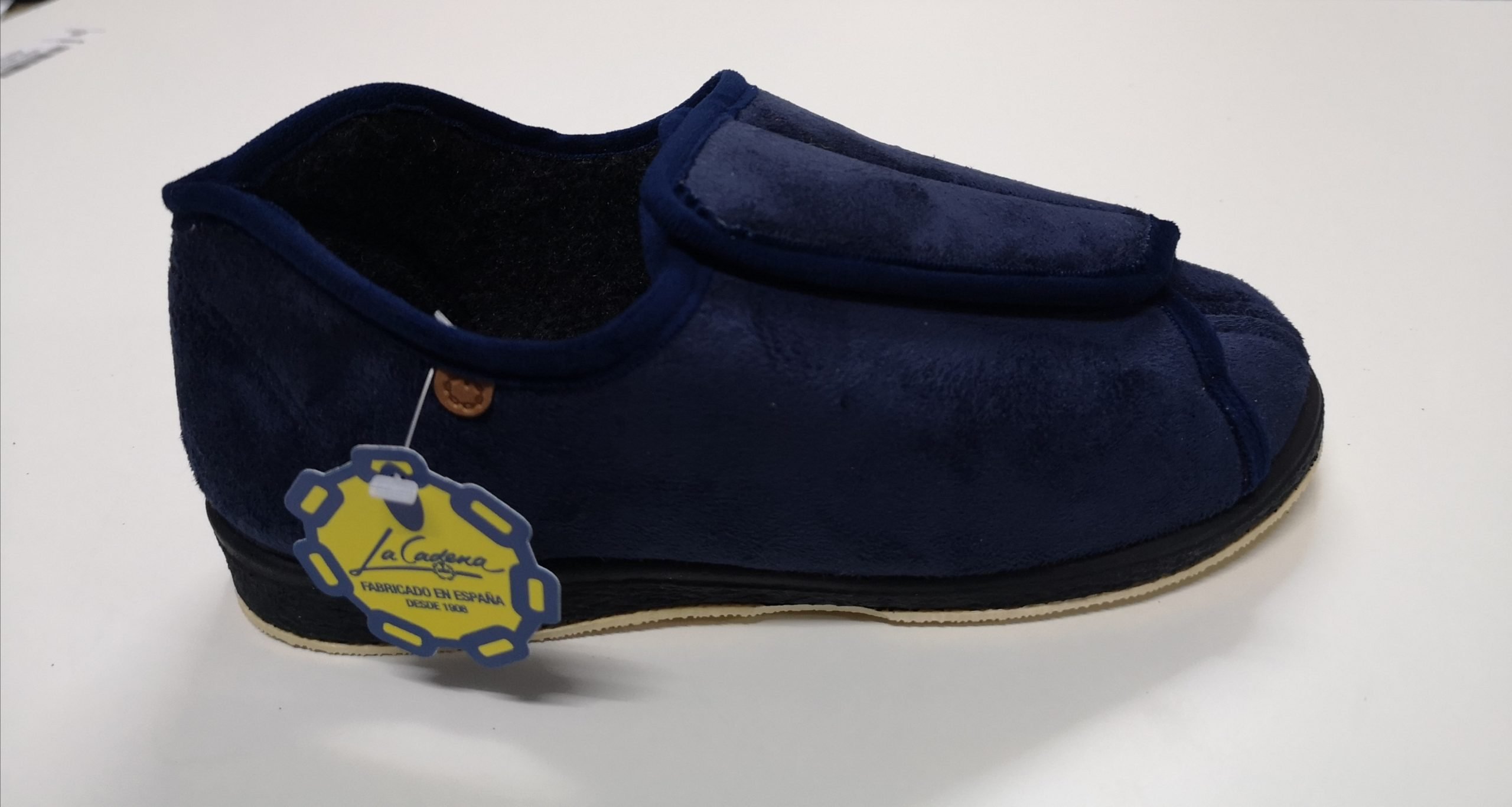 Zapatilla Caballero Velcro Ortopedica