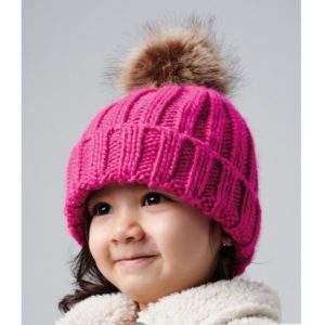 Gorro Infantil Pompón Sintético
