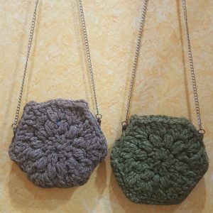 Bolso hexagonal
