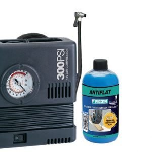 Kit Reparación de Pinchazos Con Compresor
