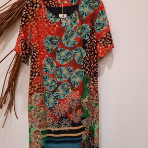 Vestido Arona Estampado Hojas