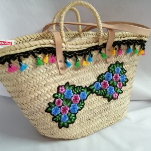Capazo Flores y Borlitas