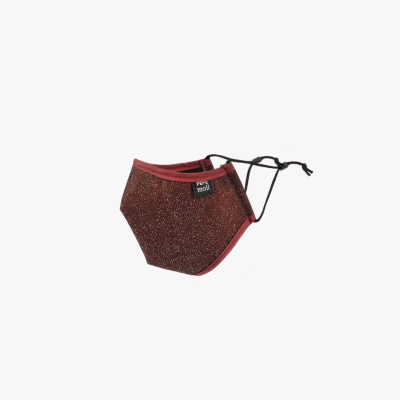 Pepe Moll Mascarilla Premium Glitter Bordo