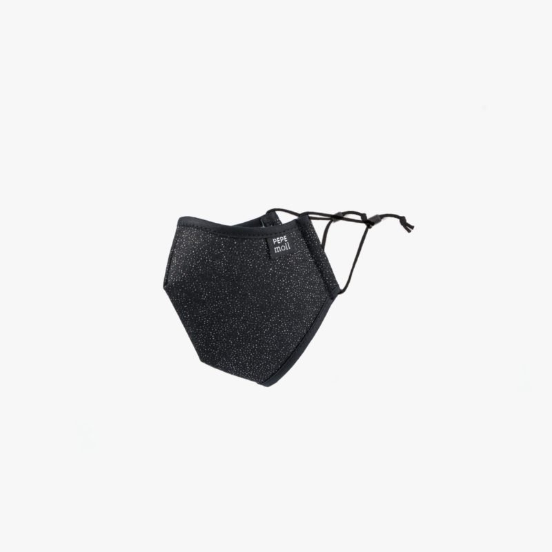Pepe Moll Mascarilla Premium Glitter Negro