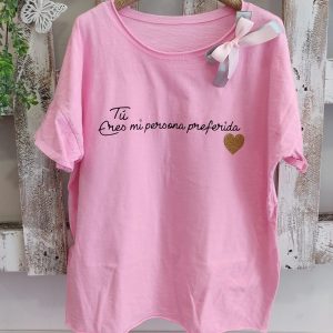 Camiseta rosa