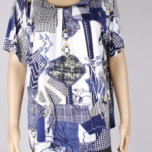 Camiseta OMC Curvy Estampado Pata de Gallo