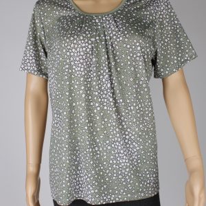 Camiseta OMC Curvy Verde Estampado Flores