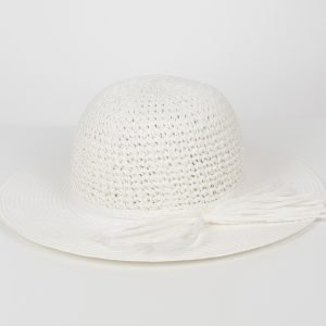 Sombrero de paja blanco