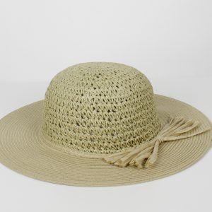 Sombrero de paja tostado