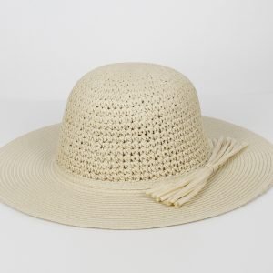 Sombrero de paja beige