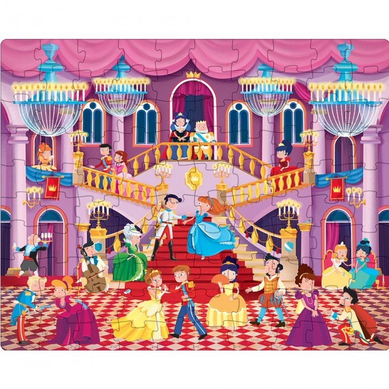Caja redonda El baile de las princesas- Puzle +libro - Imagen 2