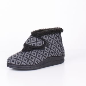 Zapatilla Señora Bota Cuña Lana Virgen