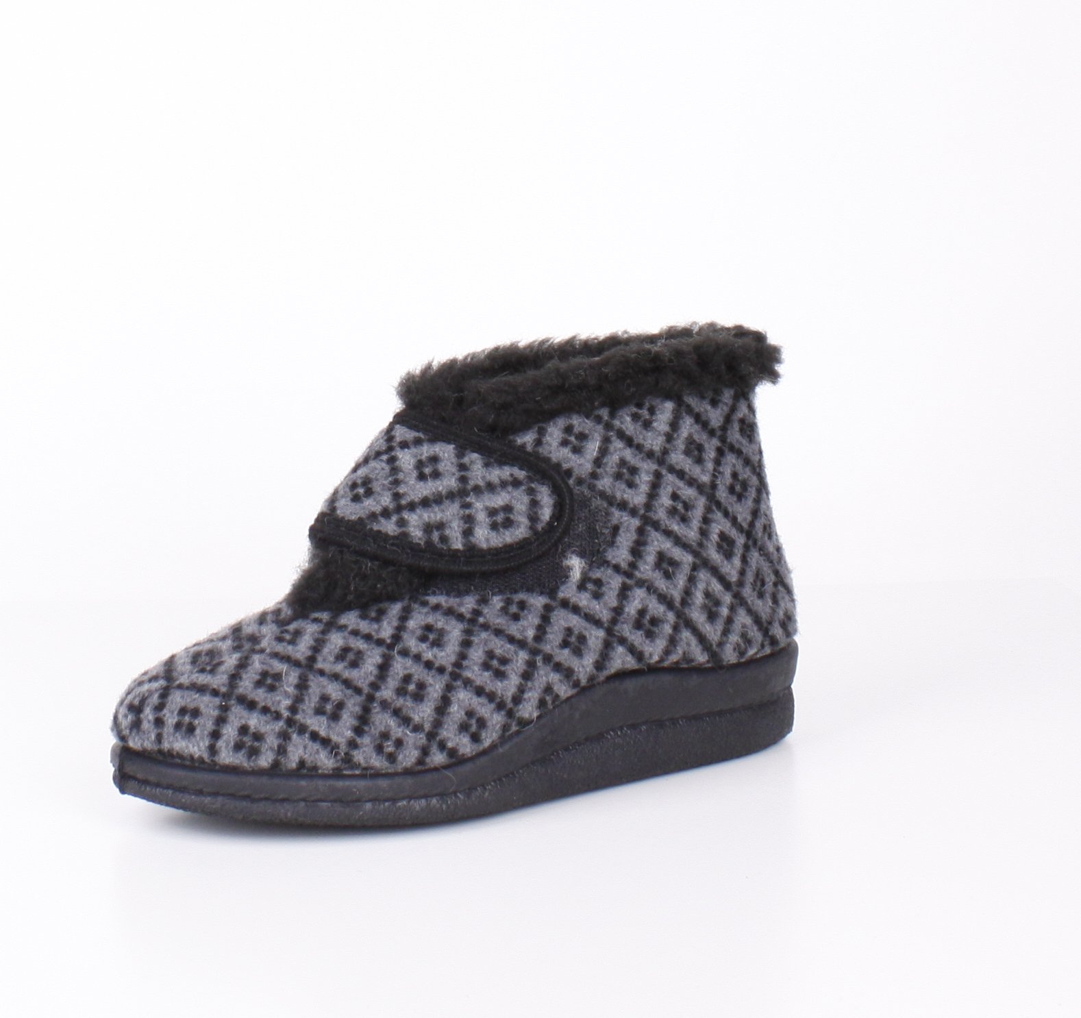 Zapatilla Señora Bota Cuña Lana Virgen