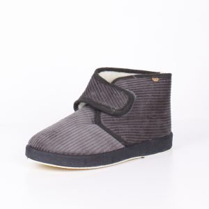 Zapatilla Caballero Bota Velcro Lana Virgen