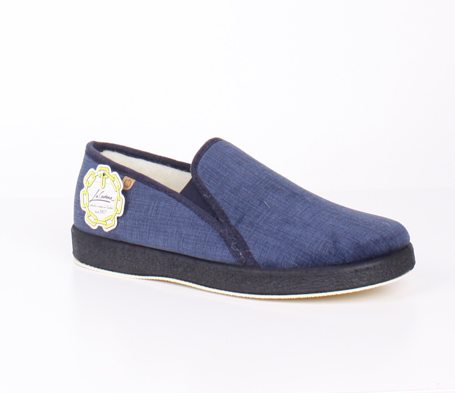 Zapatilla Caballero Elasticos Lana Virgen - Imagen 3