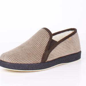 Zapatilla Caballero Elasticos Lana Virgen