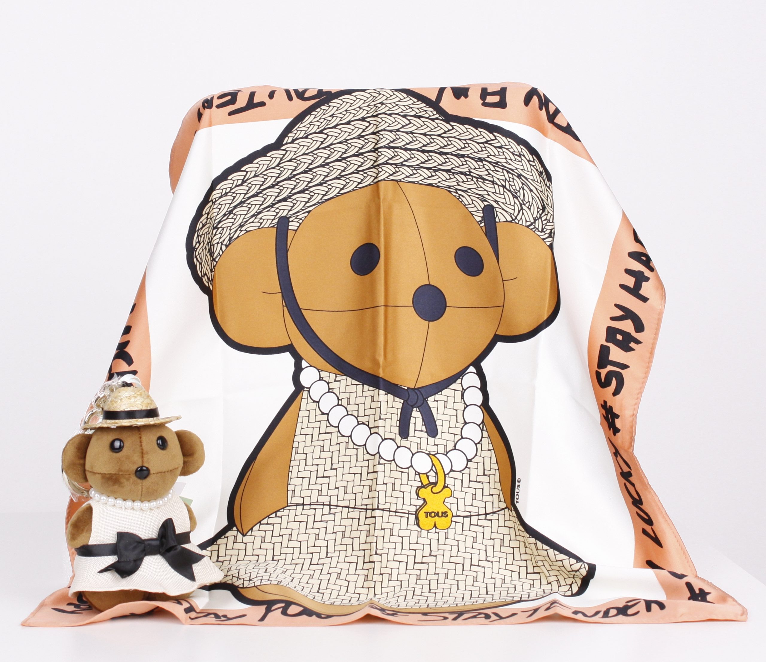 Llavero Tous Pack Teddy Rafia Natural