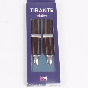 Tirantes Caballero Rayas Granate