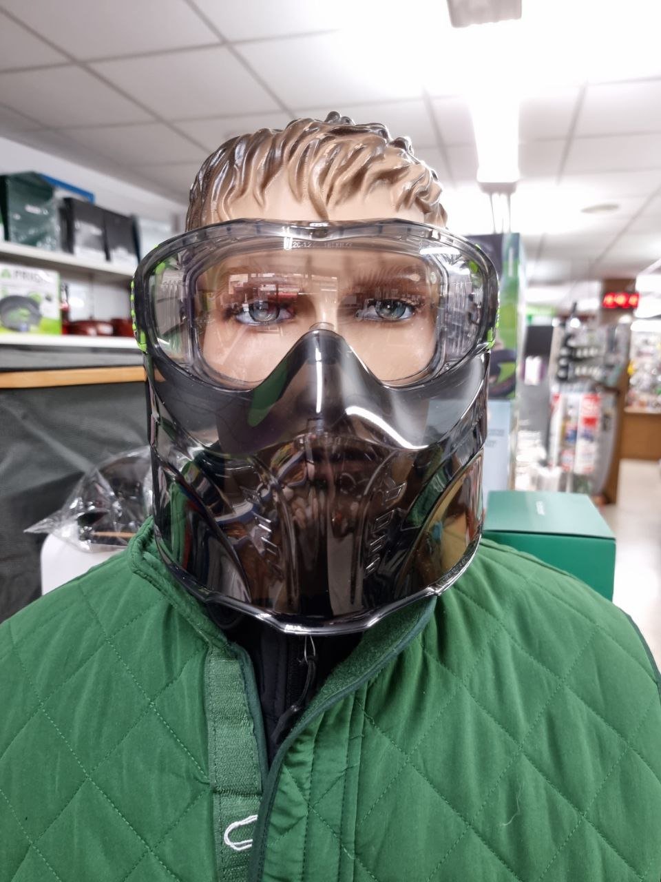 Pantalla Facial con visor de policarbonato integrado proporciona protección de la cara. - Imagen 3