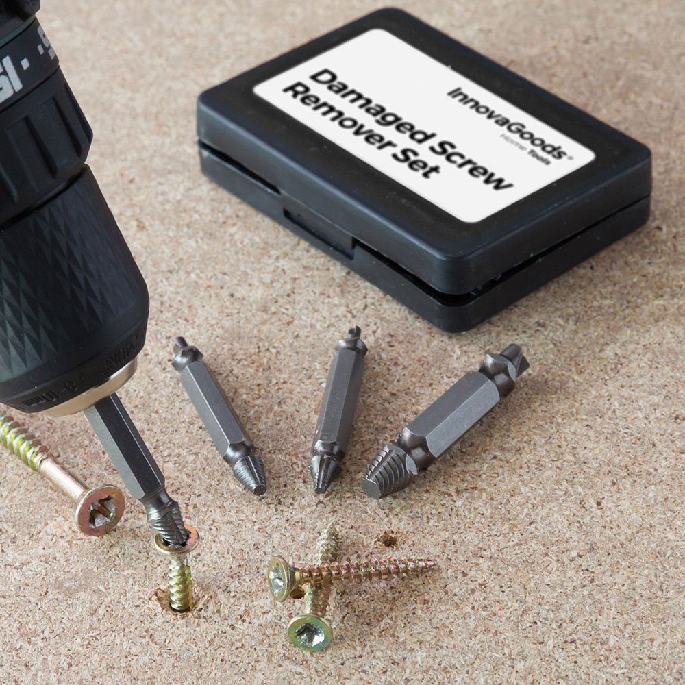 PACK 4 BROCAS PARA EXTRAER TORNILLOS DAÑADOS - Imagen 4