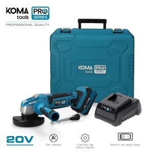 KIT AMOLADORA 20V CON 1 BATERIA 4.0A Y CARGADOR