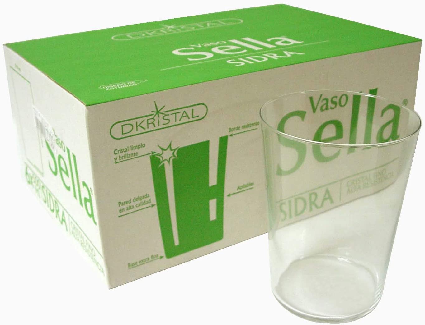 VASO DE SIDRA SELLA , CAJA 6