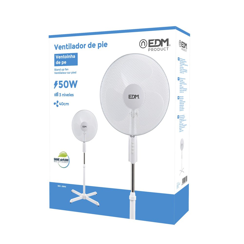 VENTILADOR PIE 50W Ø40cm 33910 - Imagen 2