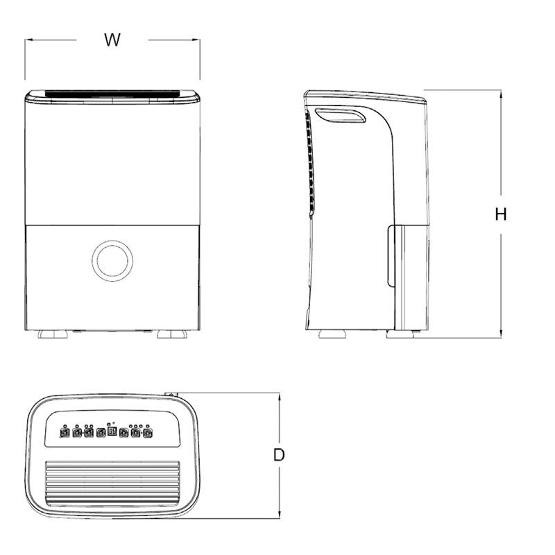 Deshumidificador Midea MDDF20DEN7-QA3 - Imagen 2