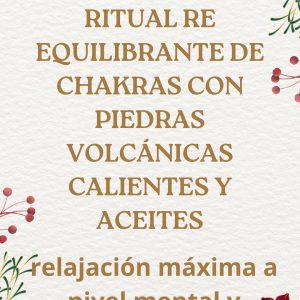 Reequilibrante de chakras con piedras volcánicas
